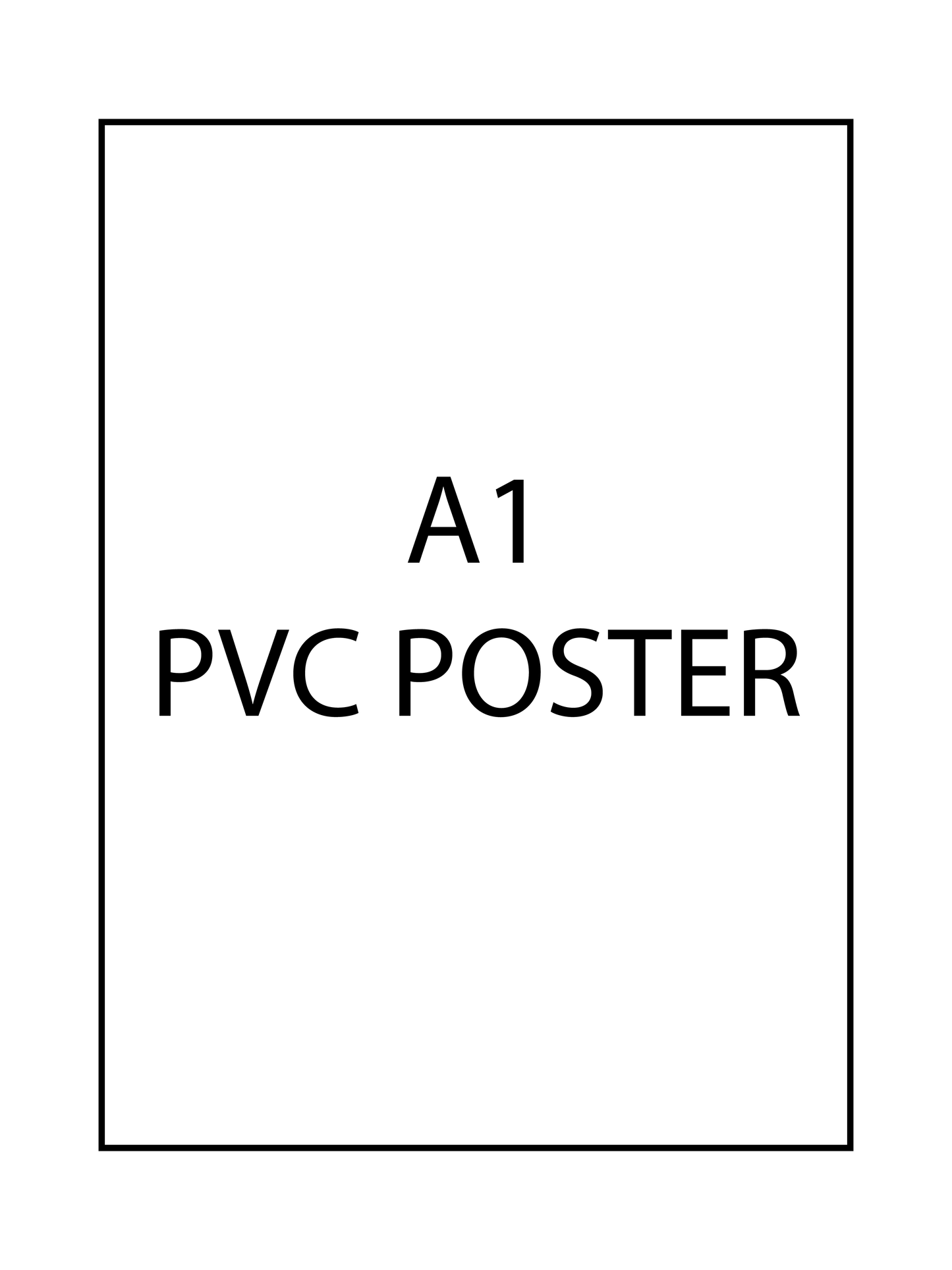 A1 PVC-Poster inklusive Druck